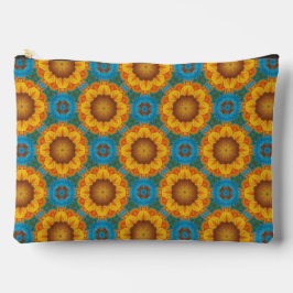 Abstraktes geometrisches Make-up-Bag für Sonnenblu Zubehörtasche