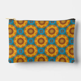 Abstraktes geometrisches Make-up-Bag für Sonnenblu Zubehörtasche
