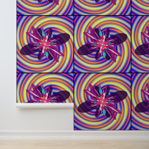 Abstraktes geometrisches Mandala-Kunstmuster Tapete