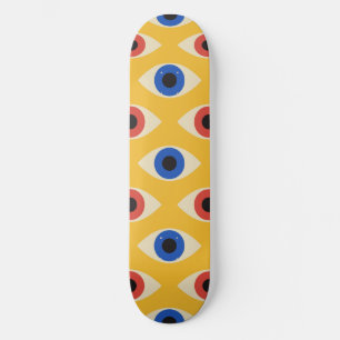 Abstraktes geometrisches modernes gewagtes Böser-B Skateboard
