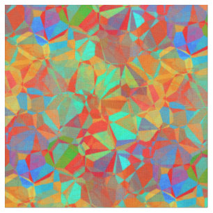 Abstraktes geometrisches Mosaikmuster der Retro Stoff