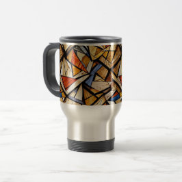 Abstraktes geometrisches Muster 20 - Travel Mug Reisebecher