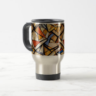 Abstraktes geometrisches Muster 20 - Travel Mug Reisebecher