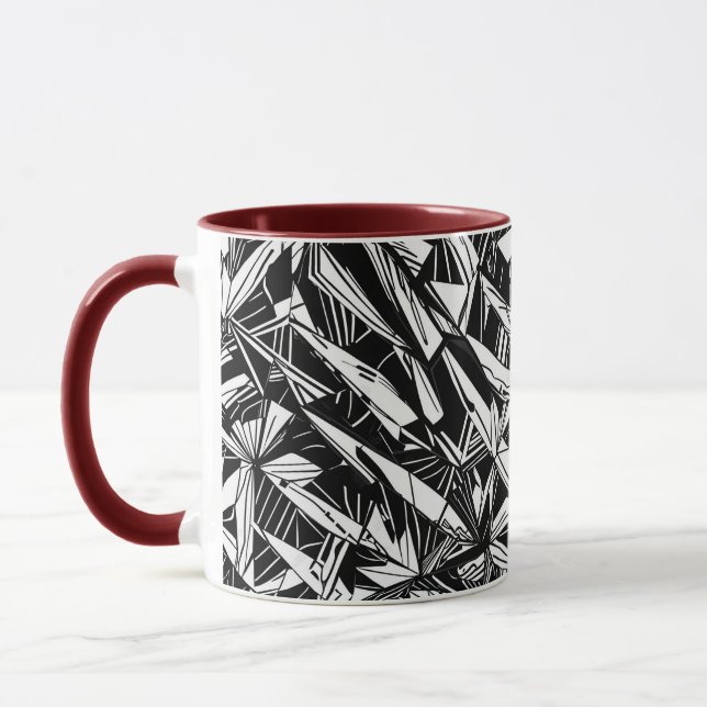 Abstraktes geometrisches Muster 30 - Kaffee-Tasse Tasse (Links)