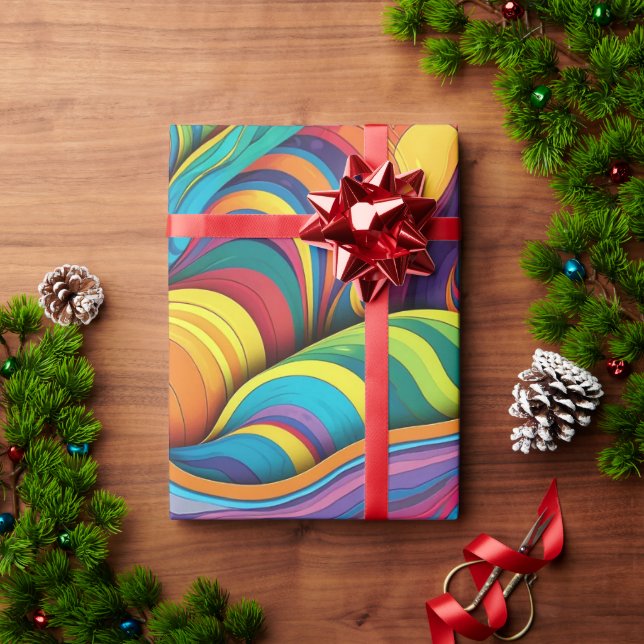 Abstraktes geometrisches Muster 34 - Geschenkpapie Geschenkpapier (Feiertagsgeschenk)