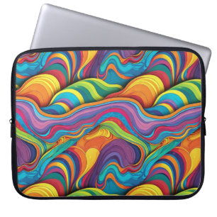 Abstraktes geometrisches Muster 34 - Laptop-Sieb Laptopschutzhülle