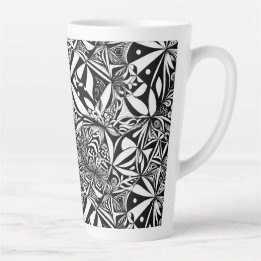 Abstraktes geometrisches Muster 37 - Latte-Tasse Milchtasse