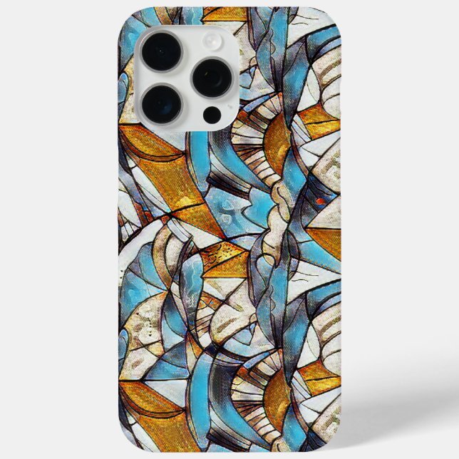 Abstraktes geometrisches Muster 40 - iPhone Case (Rückseite)