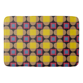 Abstraktes geometrisches Muster Badematte