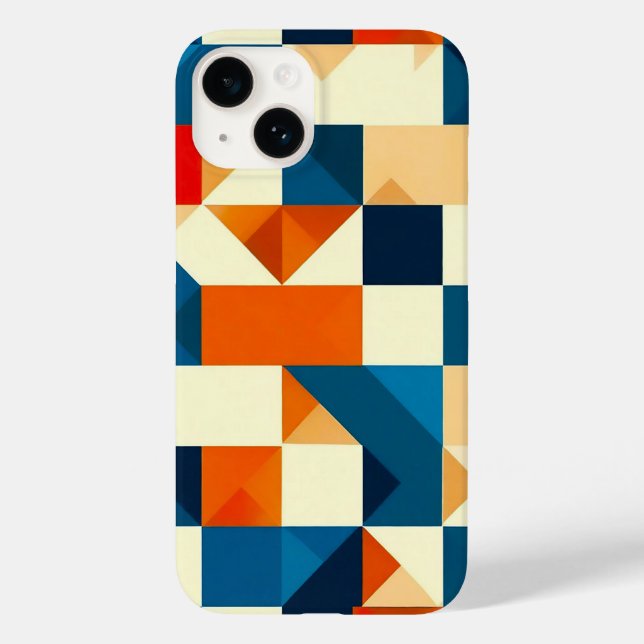 Abstraktes geometrisches Muster Case-Mate iPhone 14 Hülle (Rückseite)
