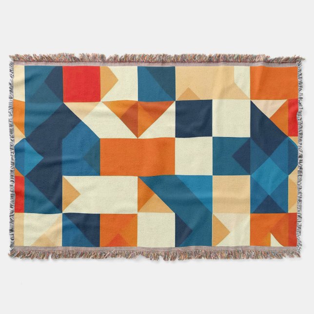 Abstraktes geometrisches Muster Decke (Vorderseite)