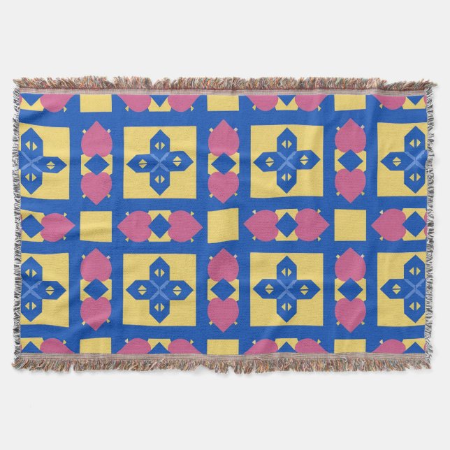 Abstraktes geometrisches Muster Decke (Vorderseite)