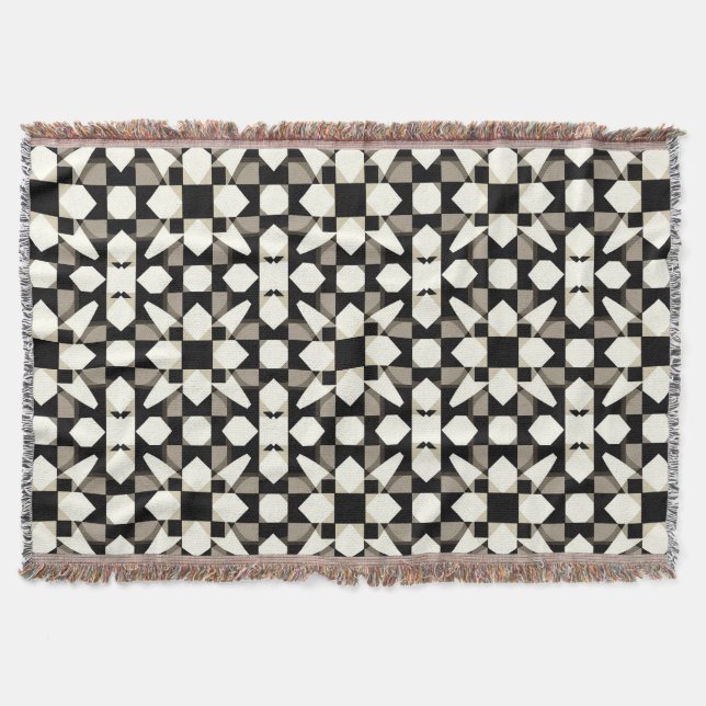 Abstraktes geometrisches Muster Decke (Vorderseite)