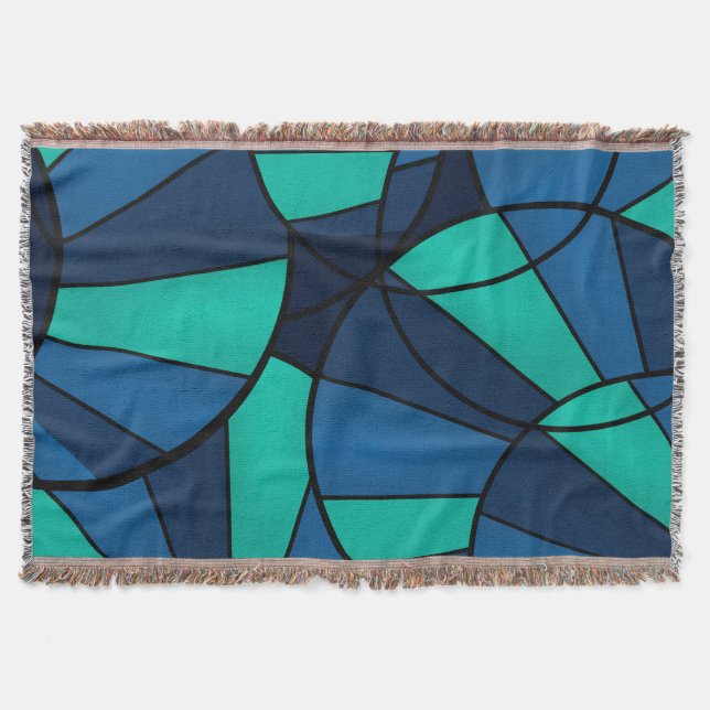 Abstraktes geometrisches Muster Decke (Vorderseite)