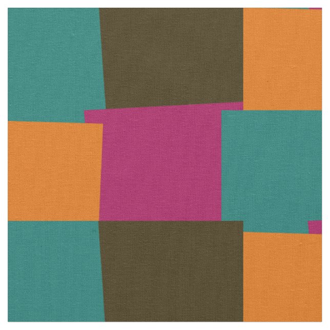 Abstraktes geometrisches Muster der Retro-Farbe #3 Stoff (Nahaufnahme)