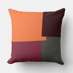 Abstraktes geometrisches Muster der Retro-Farbe #4 Kissen