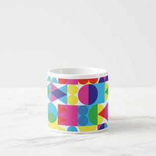 Abstraktes geometrisches Muster. Espressotasse