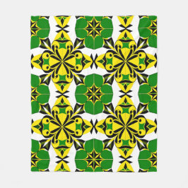 Abstraktes geometrisches Muster Fleecedecke