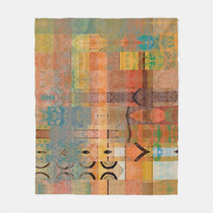 abstraktes geometrisches Muster Fleecedecke