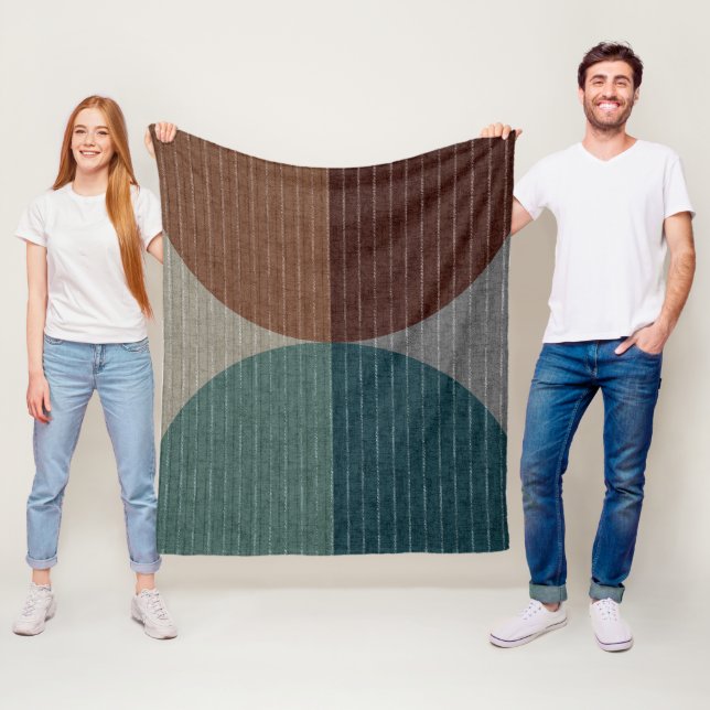Abstraktes geometrisches Muster. Fleecedecke (Beispiel)