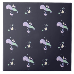 Abstraktes geometrisches Muster Fliese