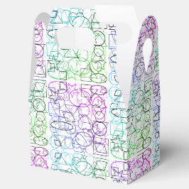 Abstraktes geometrisches Muster | gekocht und gefi Geschenkschachtel