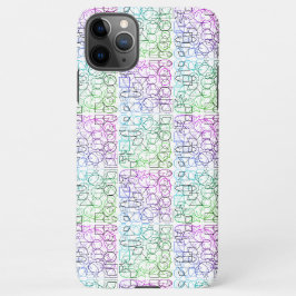 Abstraktes geometrisches Muster | gekocht und gefi iPhone 11Pro Max Hülle