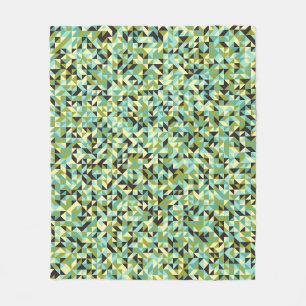 Abstraktes geometrisches Muster generativer Berech Fleecedecke