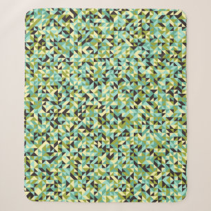 Abstraktes geometrisches Muster generativer Berech Sherpadecke