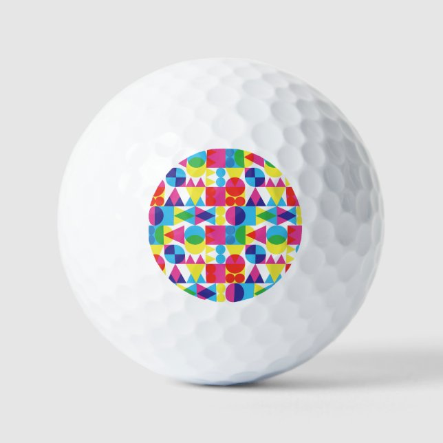 Abstraktes geometrisches Muster. Golfball (Vorderseite)