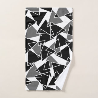 Abstraktes geometrisches Muster - grau Handtuch