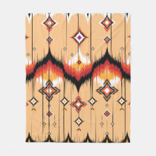 Abstraktes geometrisches Muster, Ikat Geo Fleecedecke