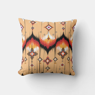 Abstraktes geometrisches Muster, Ikat Geo Kissen