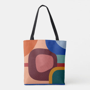 Abstraktes geometrisches Muster im Stil der Mitte  Tasche