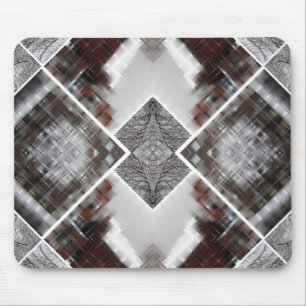 Abstraktes geometrisches Muster im Winter Mousepad