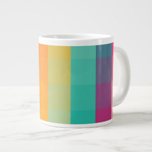 Abstraktes geometrisches Muster Jumbo-Tasse