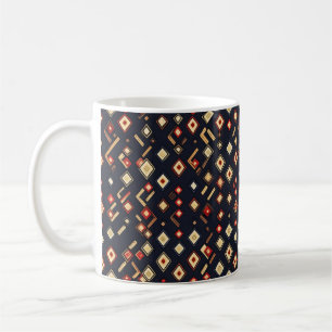 Abstraktes geometrisches Muster Kaffeetasse