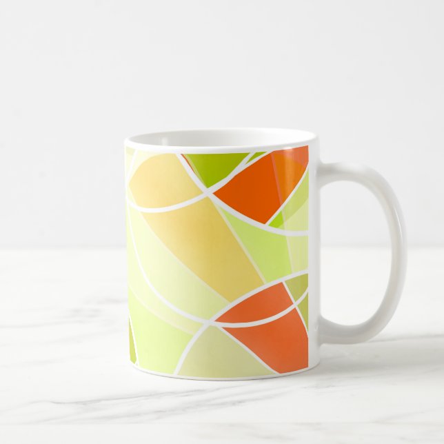 Abstraktes geometrisches Muster Kaffeetasse (Rechts)