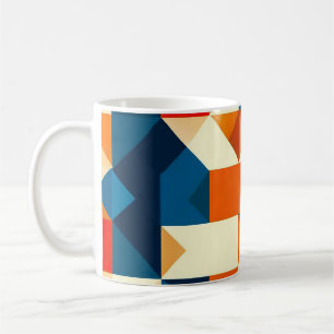 Abstraktes geometrisches Muster Kaffeetasse