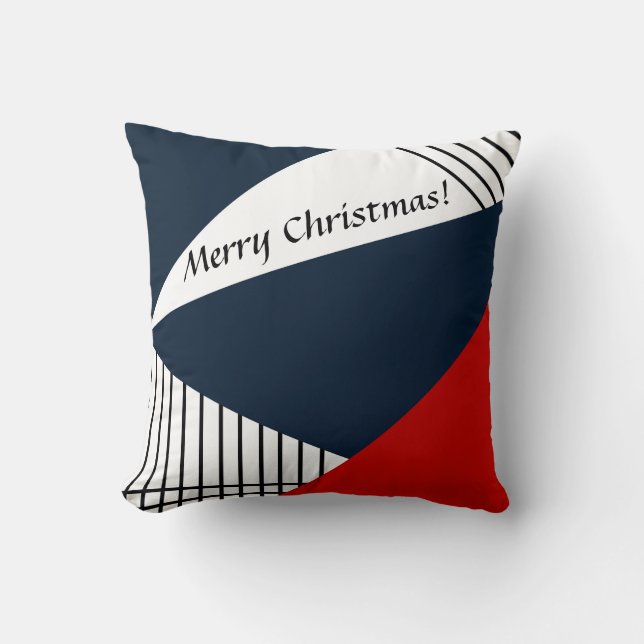 Abstraktes geometrisches Muster Kissen (Vorderseite)