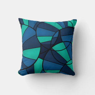 Abstraktes geometrisches Muster Kissen