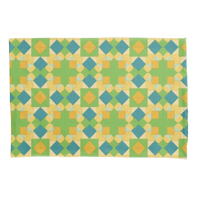 Abstraktes geometrisches Muster Kissenbezug (Vorderseite)