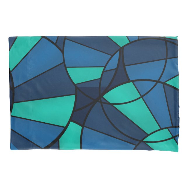 Abstraktes geometrisches Muster Kissenbezug (Vorderseite)