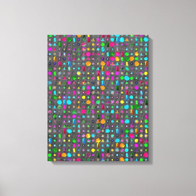 Abstraktes geometrisches Muster Leinwand  (Vorderseite)