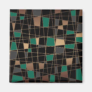 Abstraktes geometrisches Muster Magnet