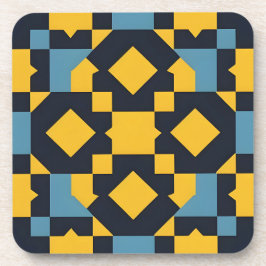 Abstraktes geometrisches Muster mit dynamischen Fa Getränkeuntersetzer