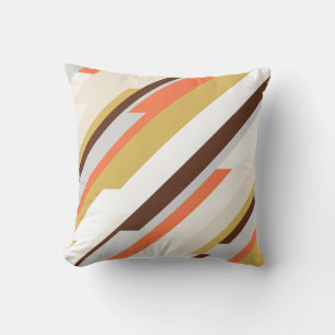 Abstraktes geometrisches Muster mit Monogramm und  Kissen