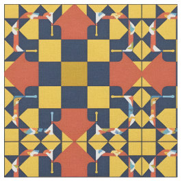 Abstraktes geometrisches Muster mit Pfeilen Stoff