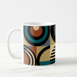 Abstraktes geometrisches Muster. Nahtloser Stil Kaffeetasse