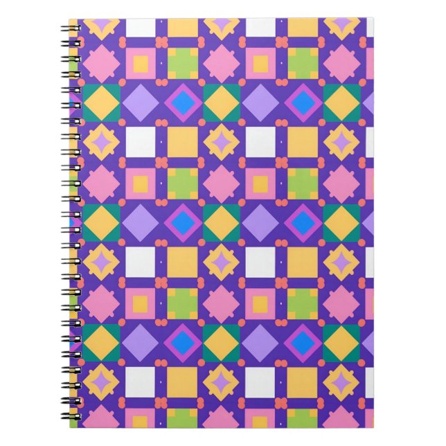 Abstraktes geometrisches Muster Notizblock (Vorderseite)